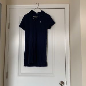 Navy blue polo dress